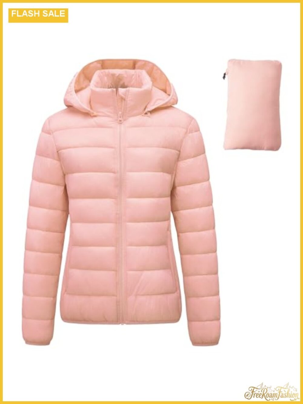 CTFASHION Women's Packable Puffer Jacket Ultralight Waterproof Hood